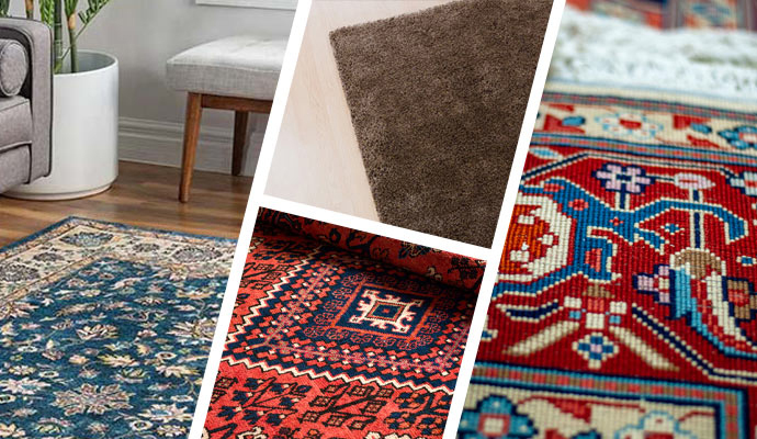 Different types of rug.