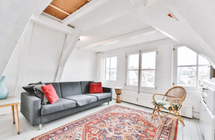 High-quality oriental rug displayed in a room.