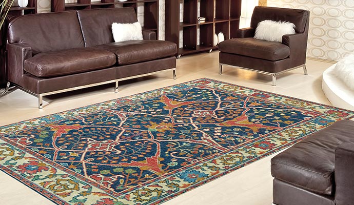 Rug placed in beautiful room